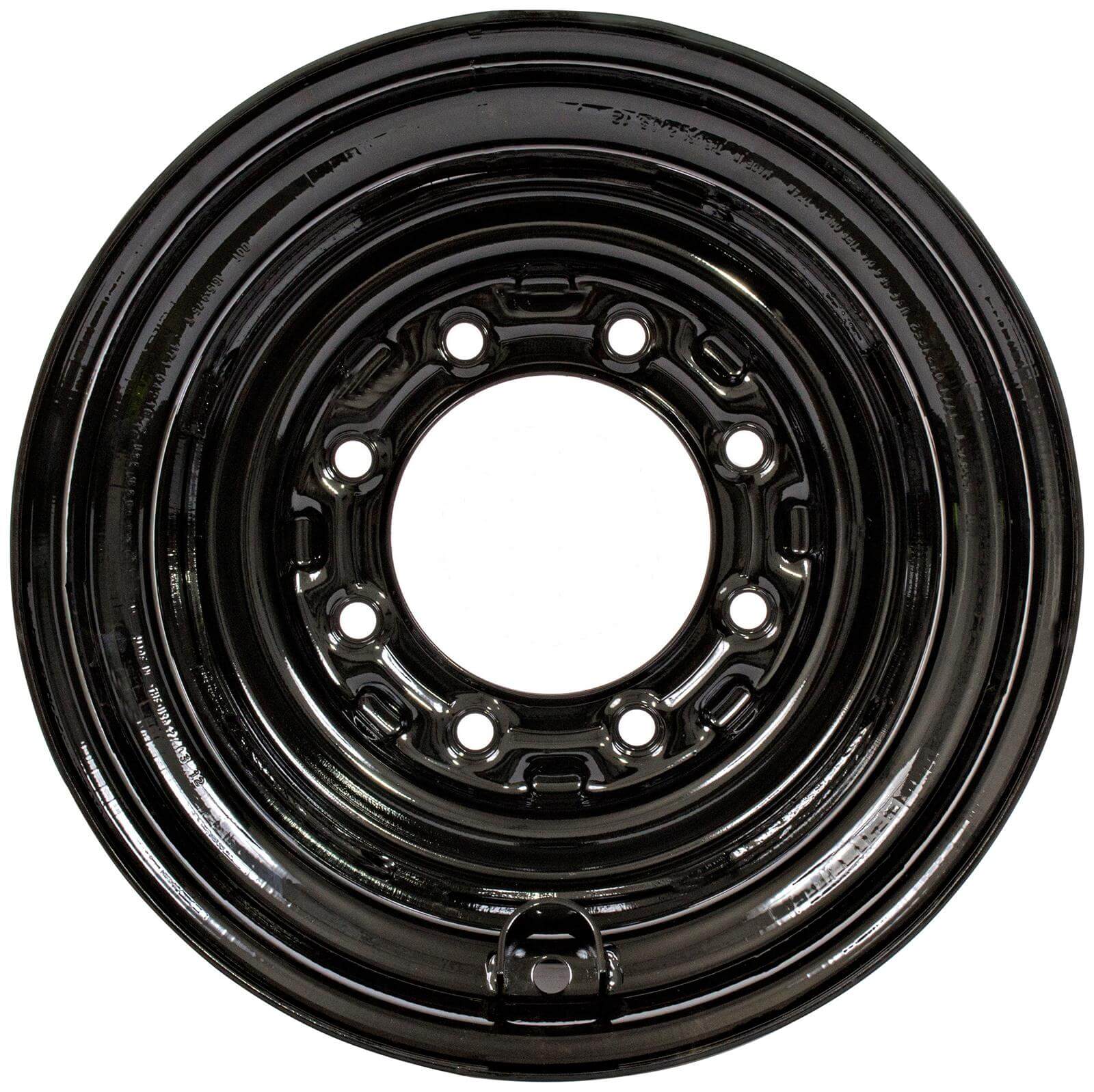 kubota ssv65 set of 4 titan wheels 8x15 8x8 bolt for 27x10.5-15 skid steer tires