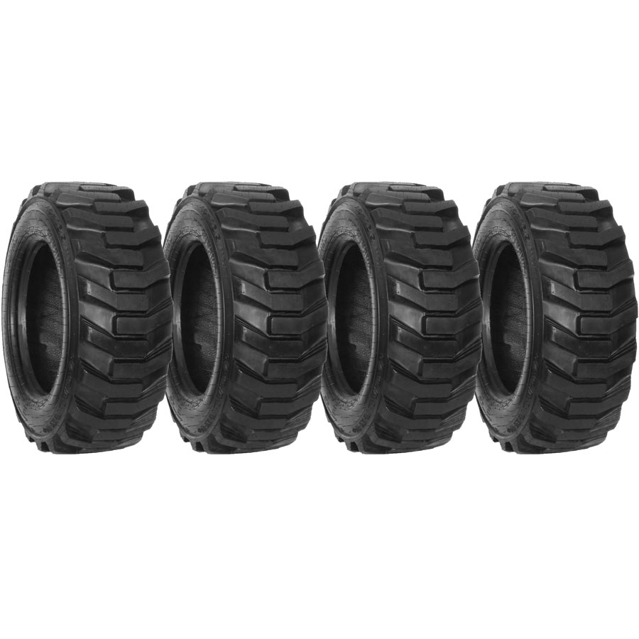 set of 4 10x16.5 galaxy 8-ply xd2010 r-4 skid steer tires