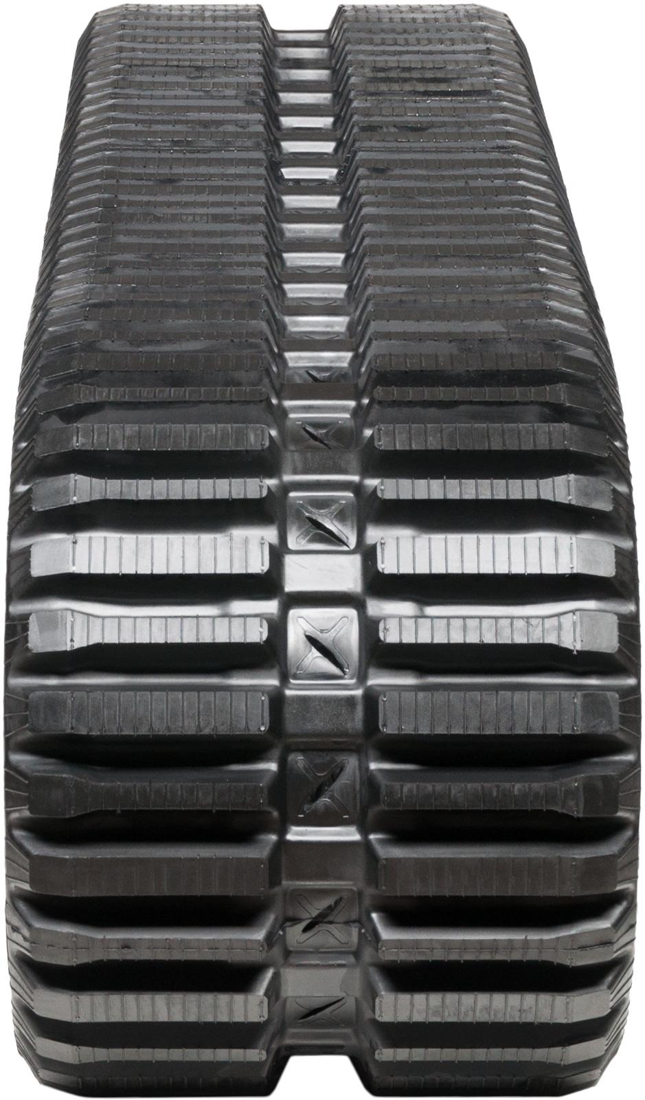 set of 2 15" heavy duty multi-bar pattern rubber track (380x86bx52)