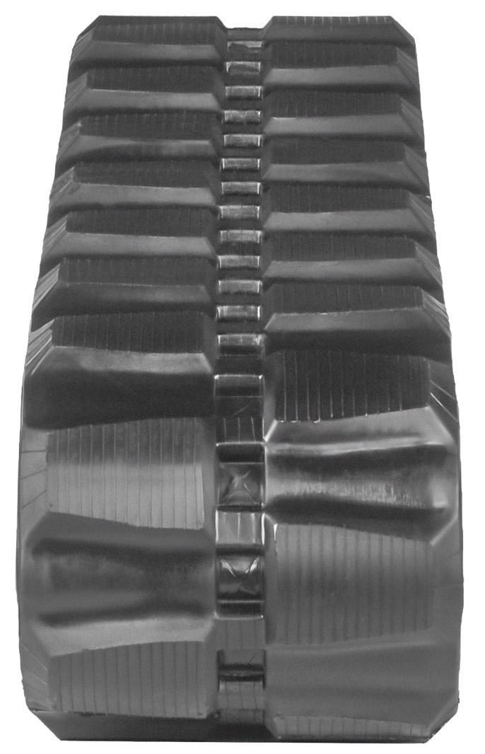 set of 2 18" heavy duty block pattern rubber track (450x100x50)