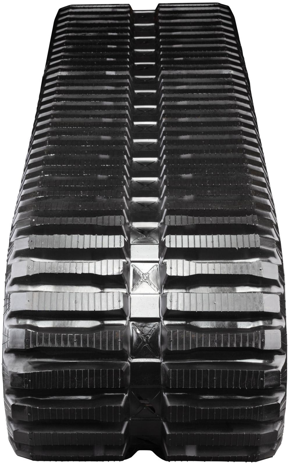 set of 2 18" heavy duty multi-bar pattern rubber track (450x100x48)