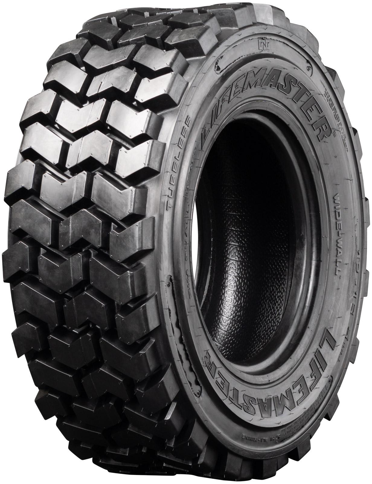 set of 4 12x16.5 12-ply lifemaster skid steer extreme duty tires