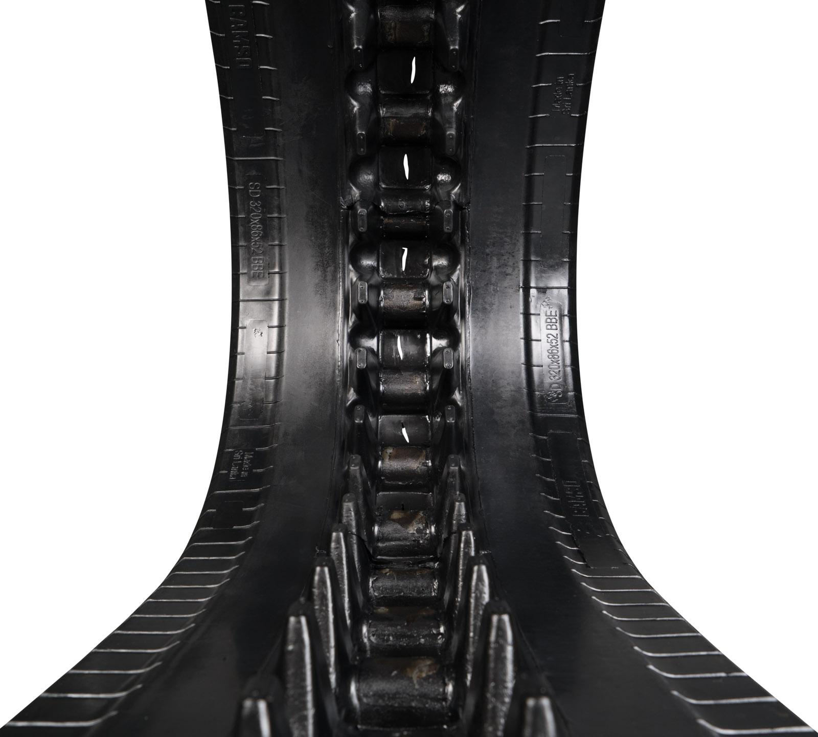 set of 2 13" camso heavy duty sawtooth pattern rubber track (320x86bx52)