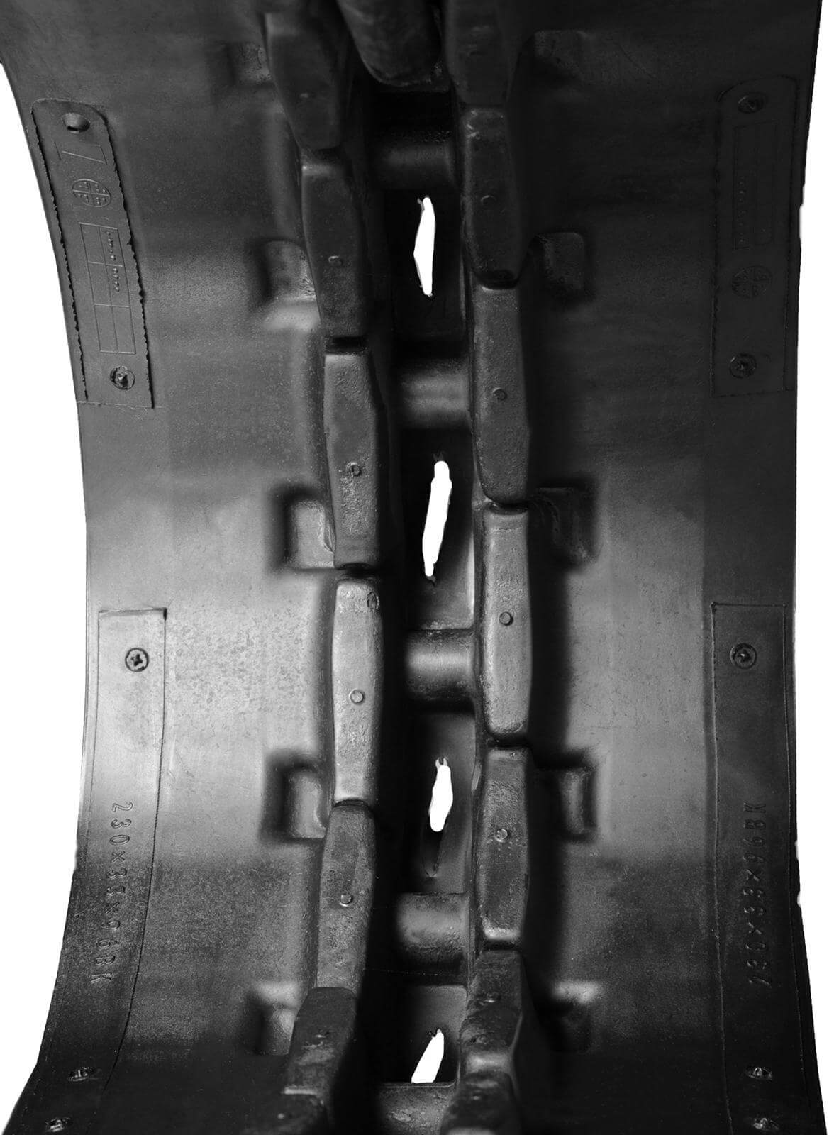 kobelco sk015r set of 2 9" bridgestone extreme duty mx tread rubber tracks (230x96x36)