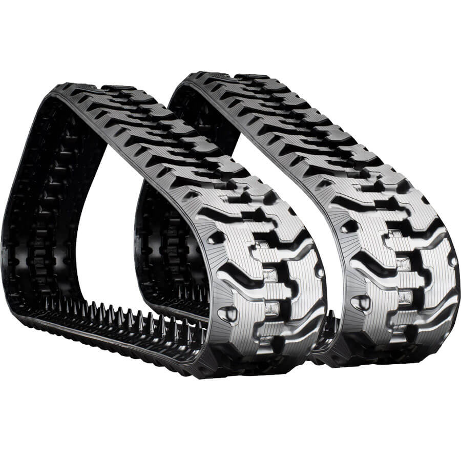 bobcat t650 set of 2 13" bridgestone extreme duty vortech tread rubber tracks (320x86x52)