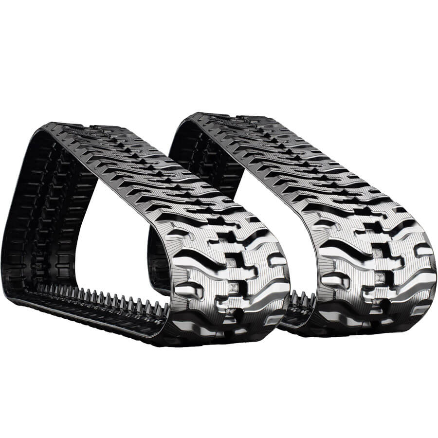 cat 289d3 set of 2 18" bridgestone extreme duty vortech tread rubber tracks (450x86bx56)