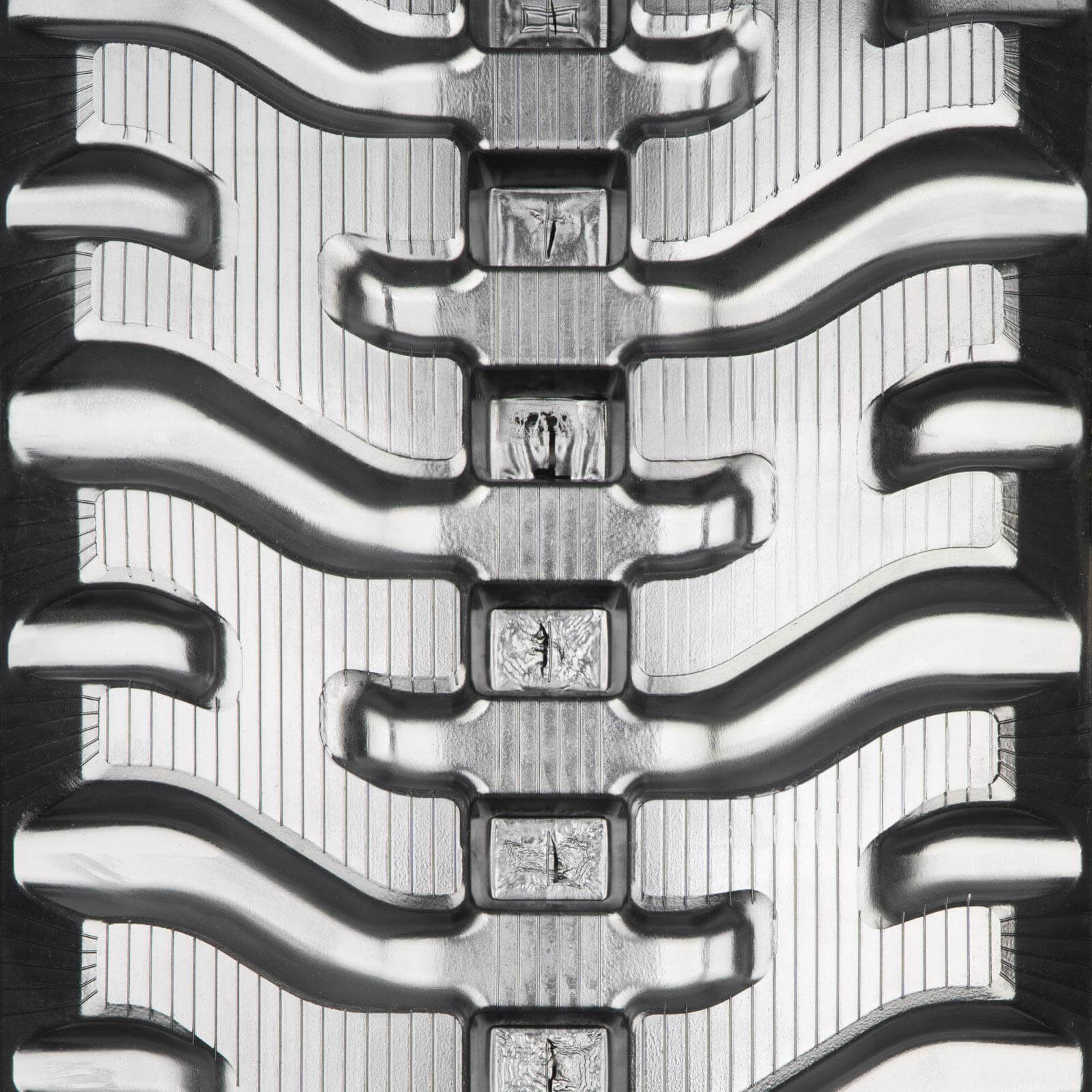 komatsu ck35 set of 2 18" bridgestone extreme duty vortech tread rubber tracks (450x86bx56)