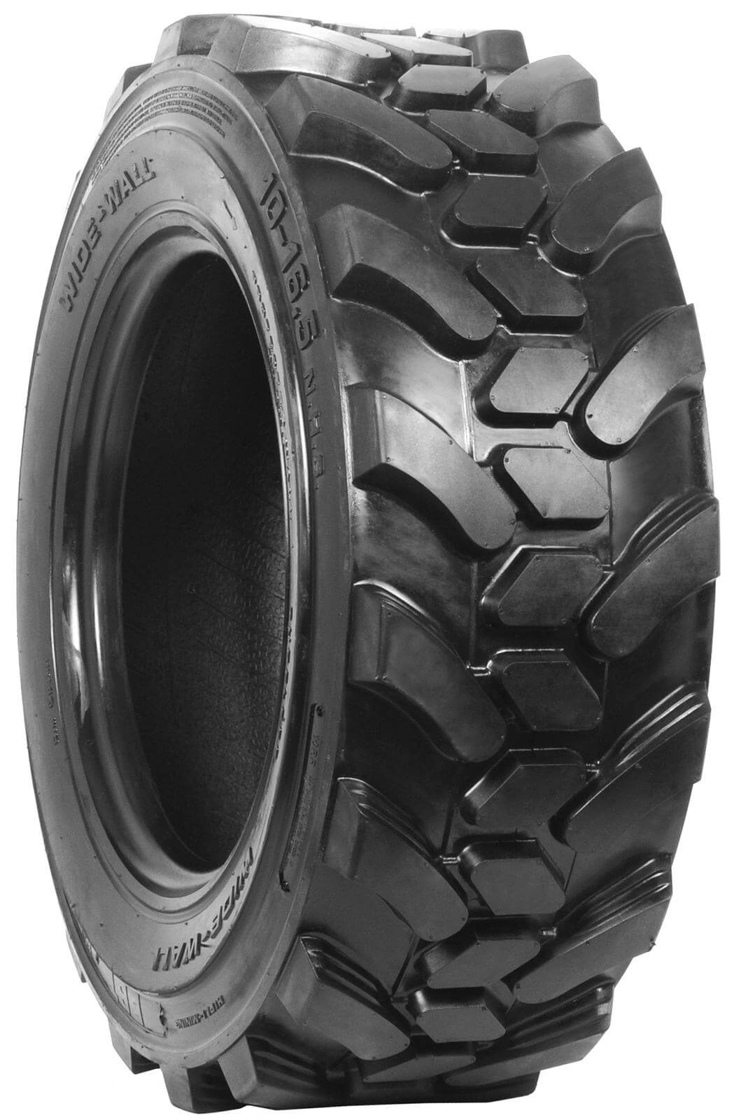 set of 4 10x16.5 skid dawg 10-ply skid steer heavy duty tires