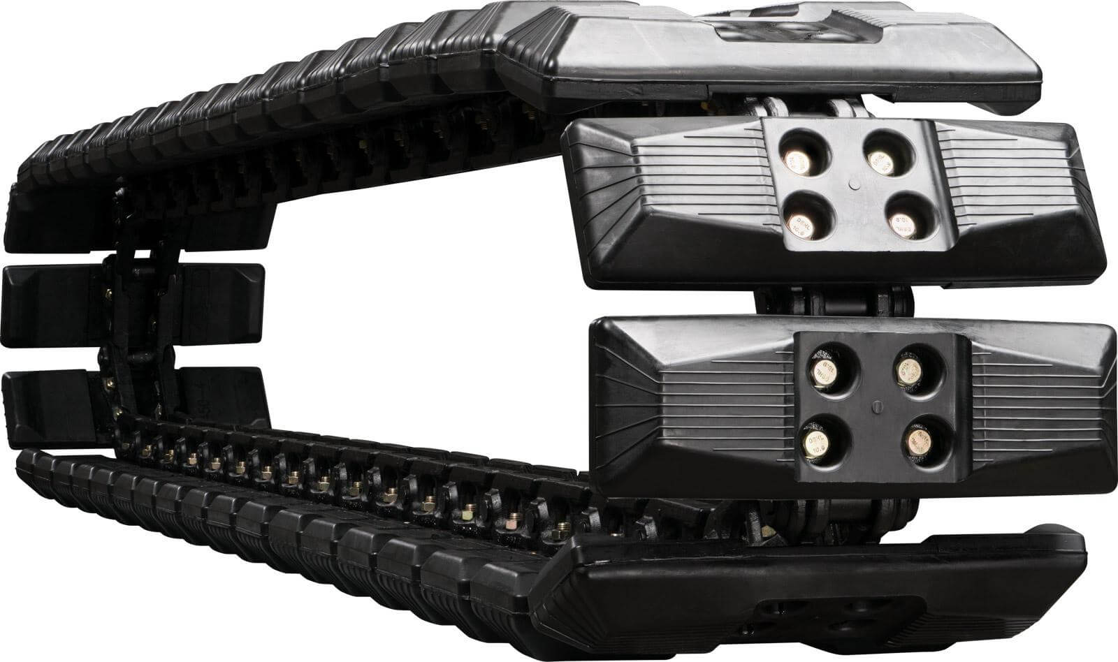 hitachi zx50u-2 set of 2 16" extreme duty hybrid tracks with rubber track pads (400x72.5nx74)