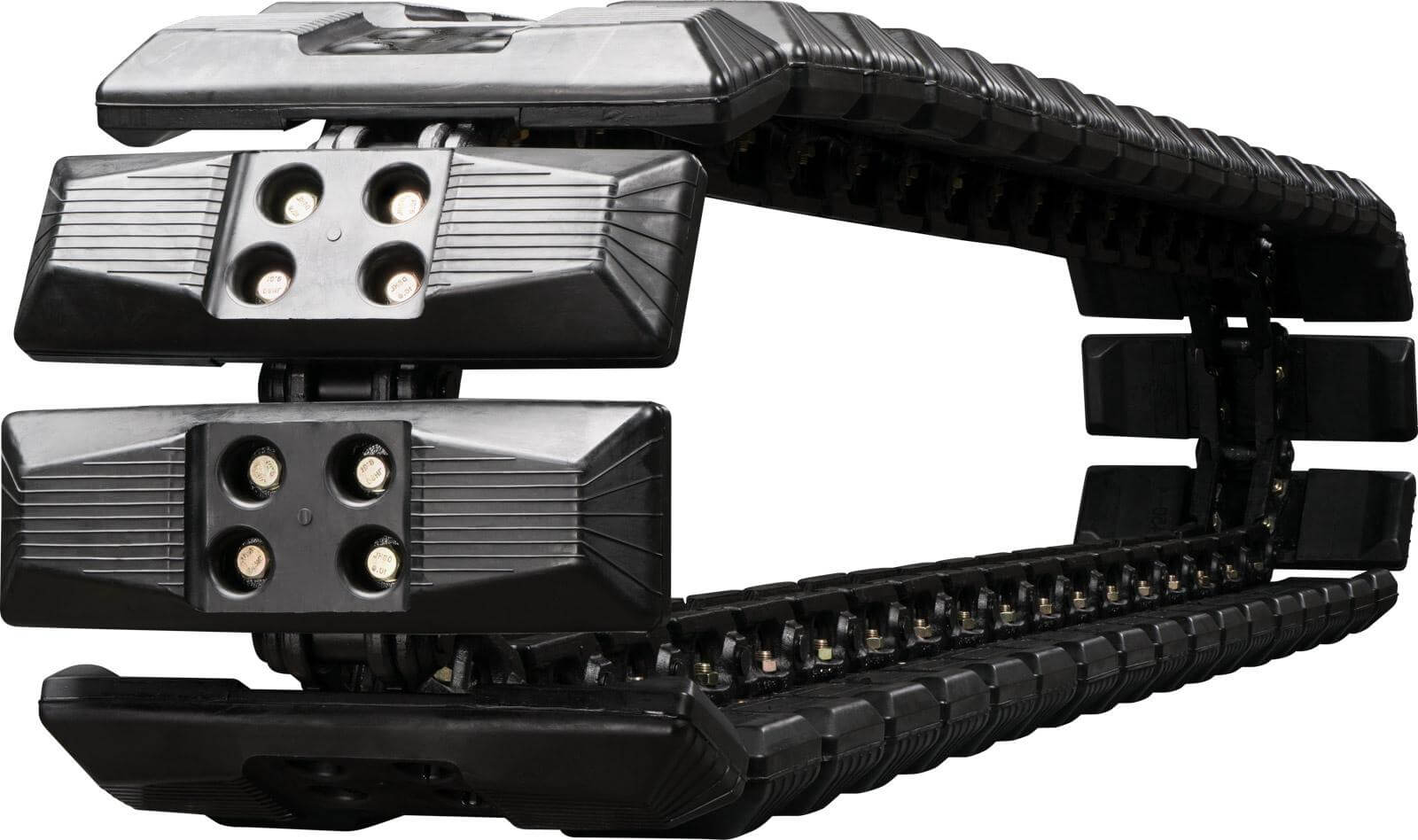 ihi 50g set of 2 16" extreme duty hybrid tracks with rubber track pads (400x72.5nx74)