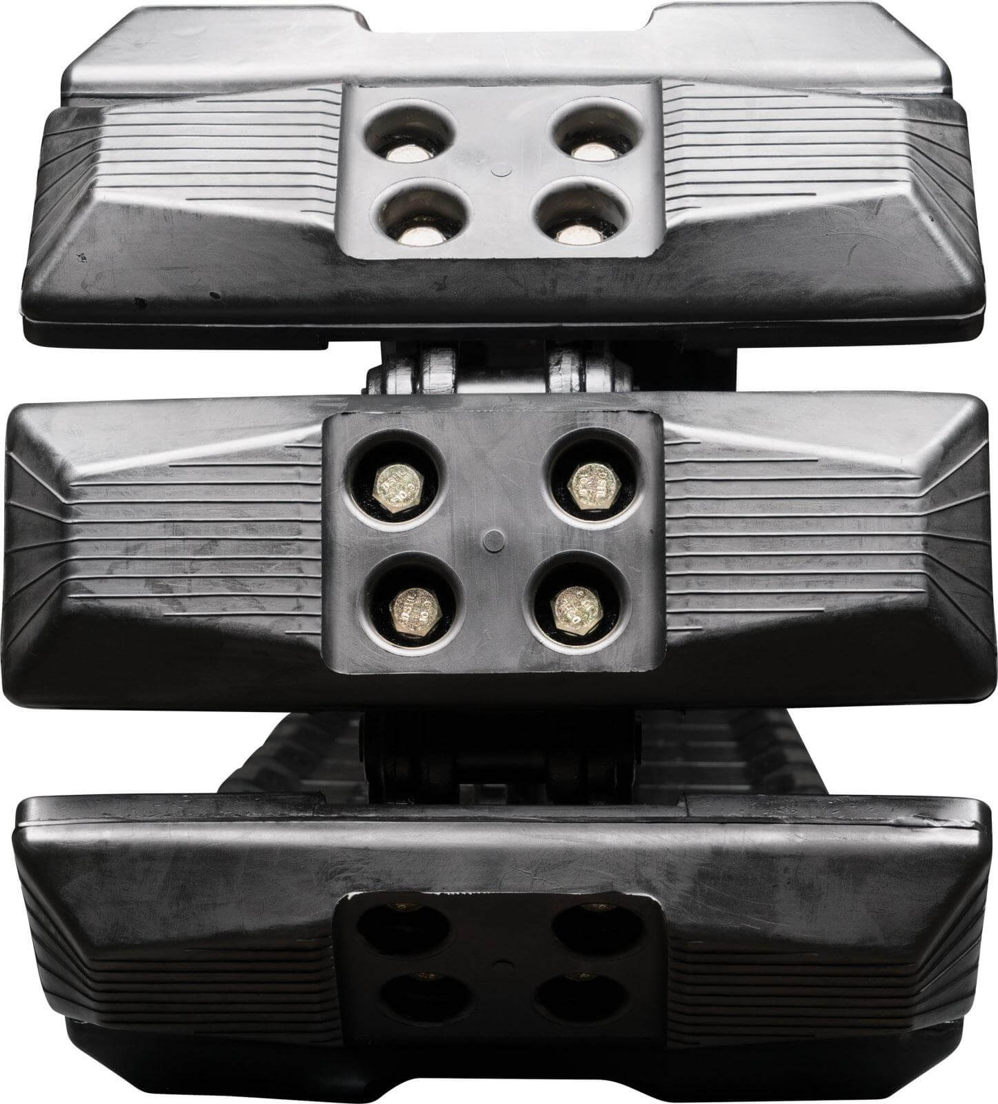 ihi is55g-3 set of 2 16" extreme duty hybrid tracks with rubber track pads (400x72.5nx74)