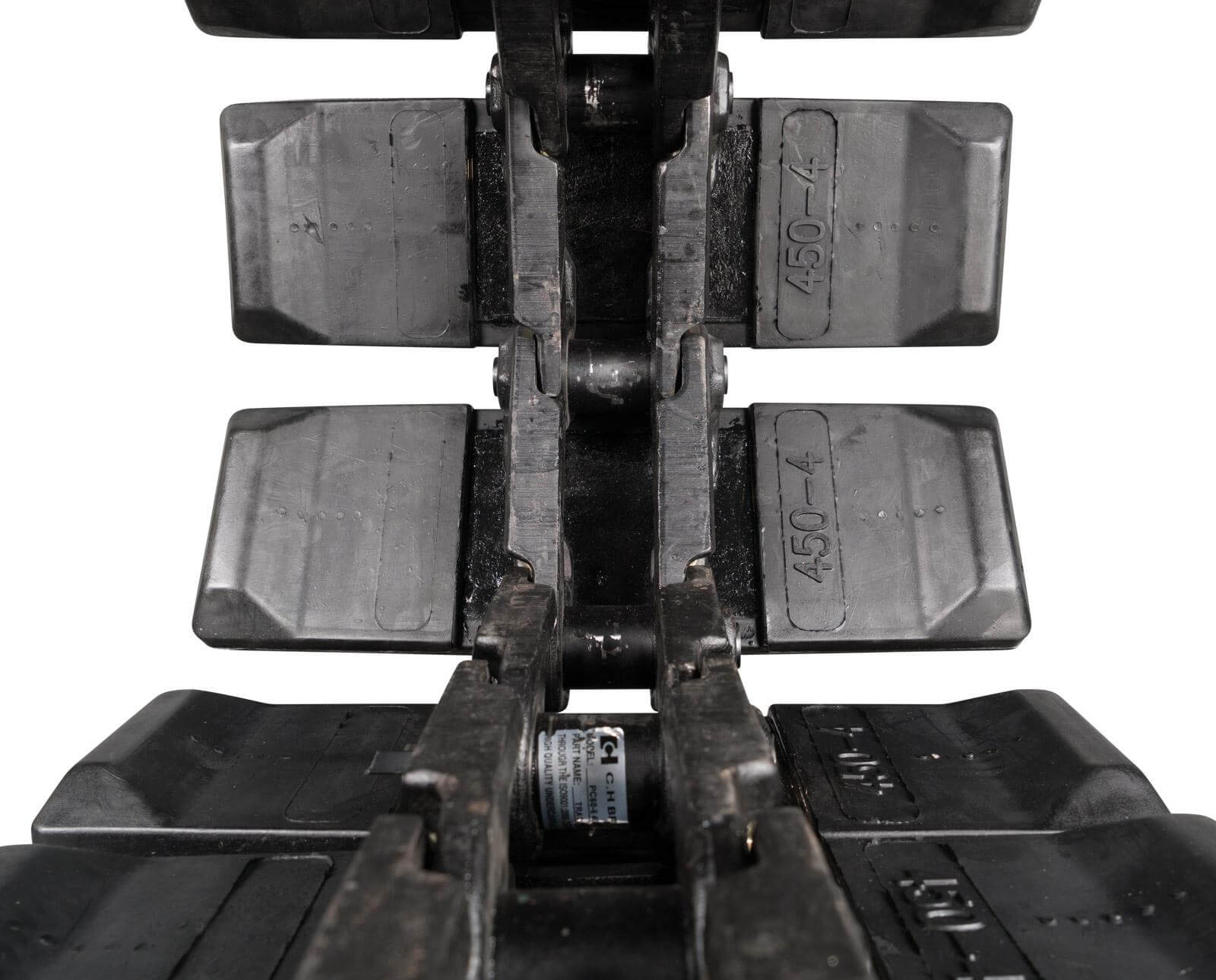 volvo ecr50f set of 2 16" hybrid tracks with rubber track pads (400x72.5wx74)