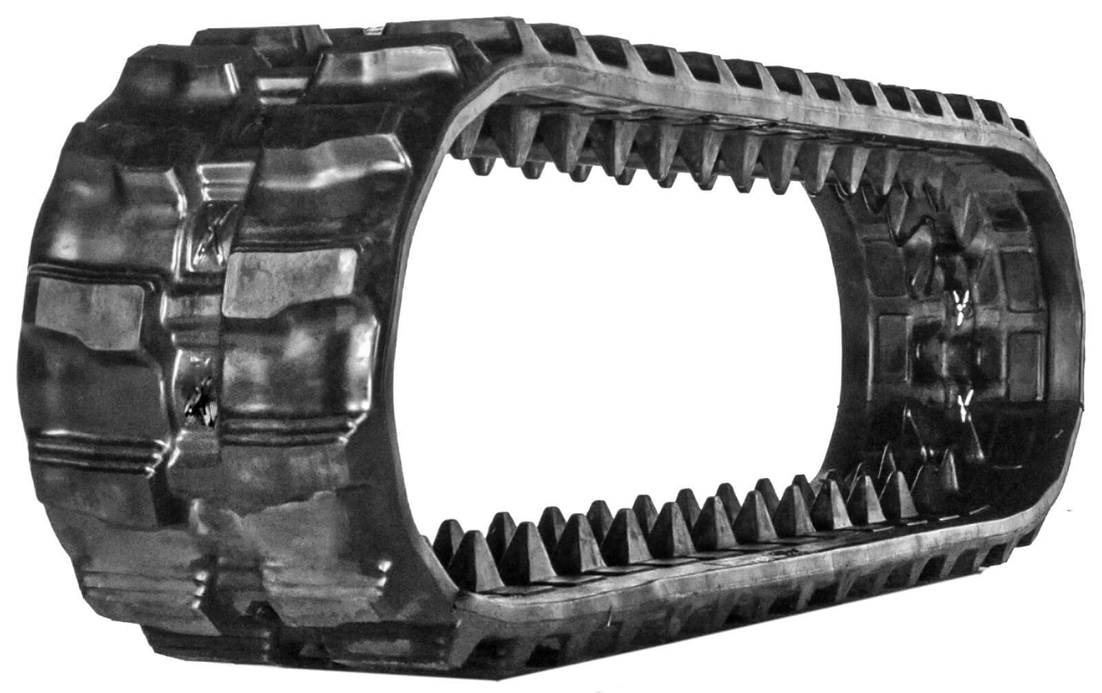 bobcat e10 set of 2 7" camso heavy duty block tread rubber tracks (180x72x39)