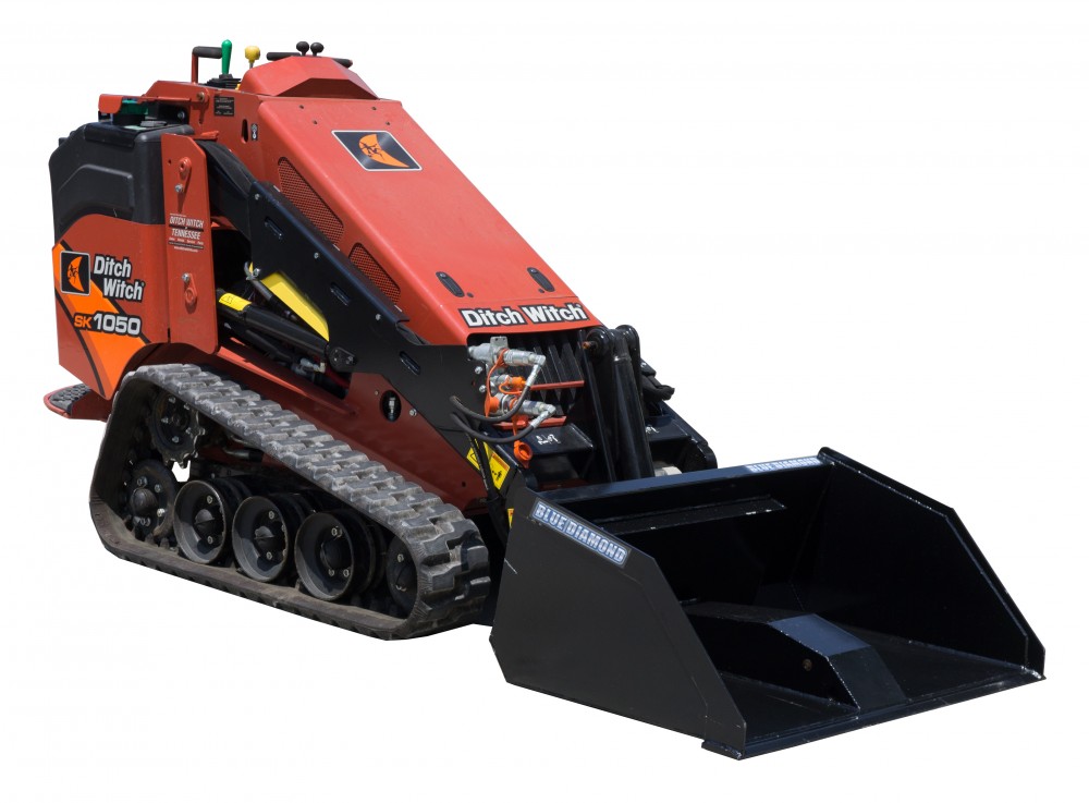 mini skid steer front dump bucket | blue diamond