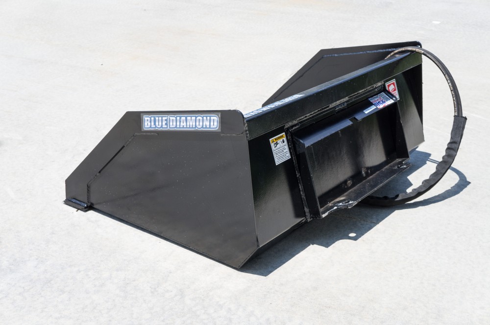 mini skid steer front dump bucket | blue diamond