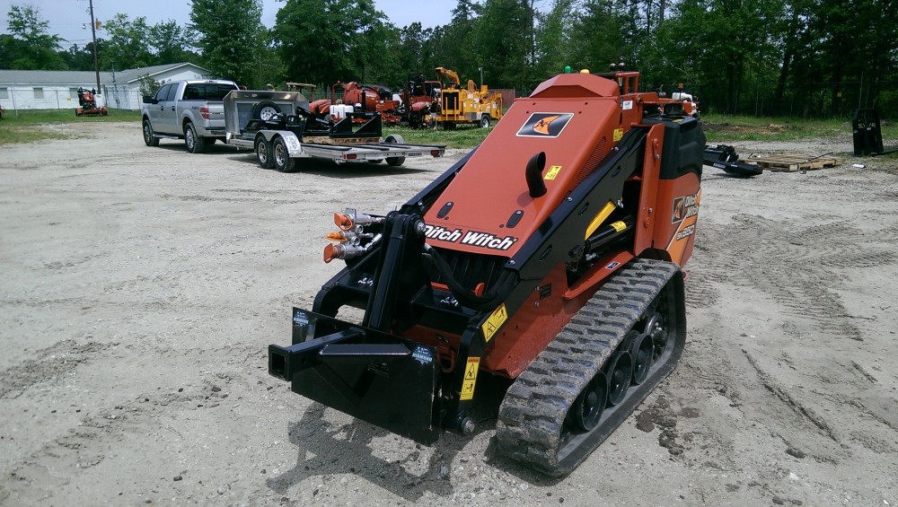 mini skid steer trailer spotter | blue diamond