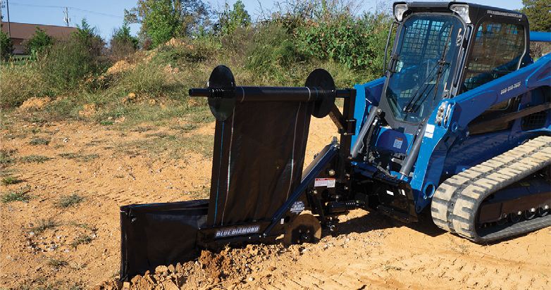 silt fence installer | blue diamond attachments