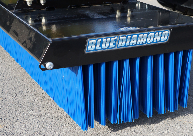 forklift push broom attachment | blue diamond