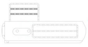 cold planer weldment step for rear of mount cross bar (requires 2, fits with 260950)