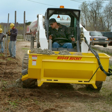 concrete mixing and auger bucket | haugen