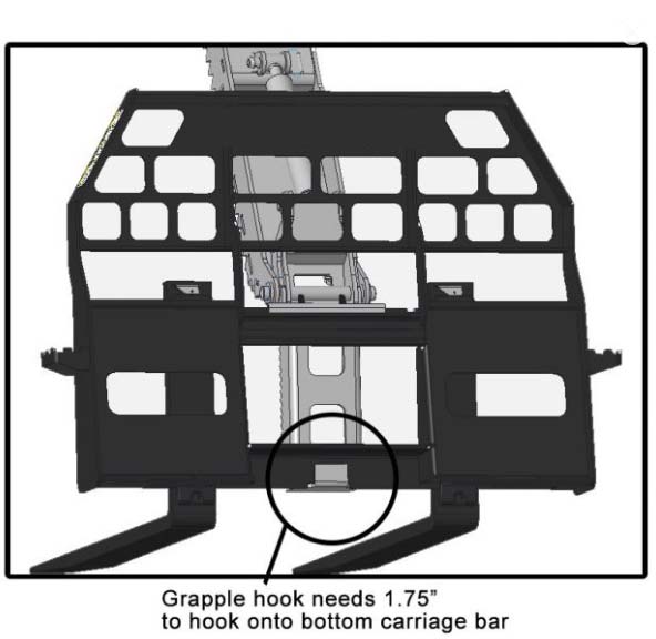 bolt on grapple for pallet forks | haugen