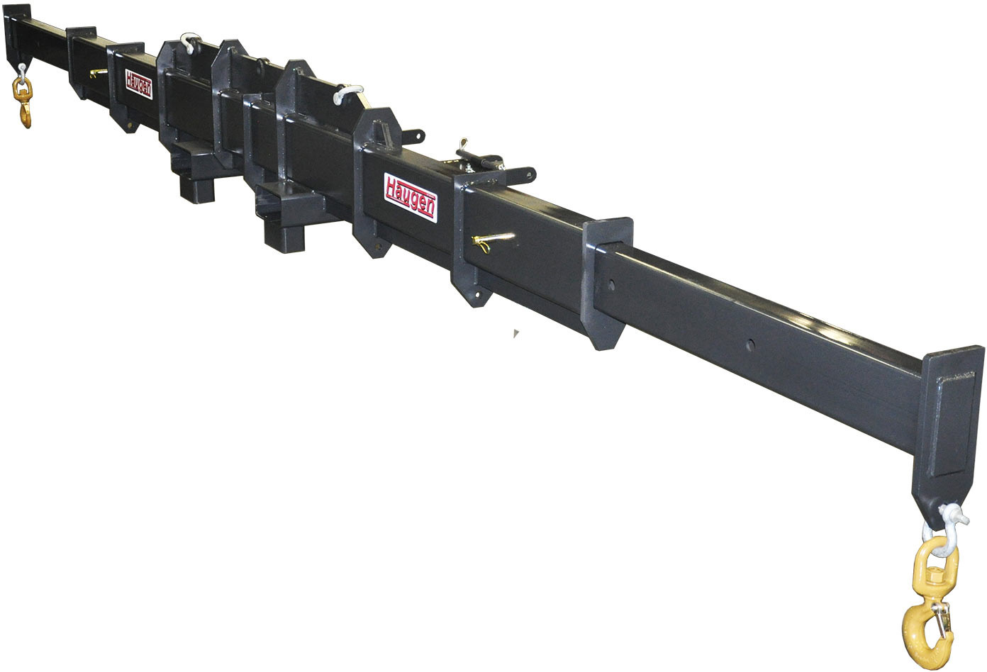 adjustable fork mounted spreader bars with top hooks | haugen