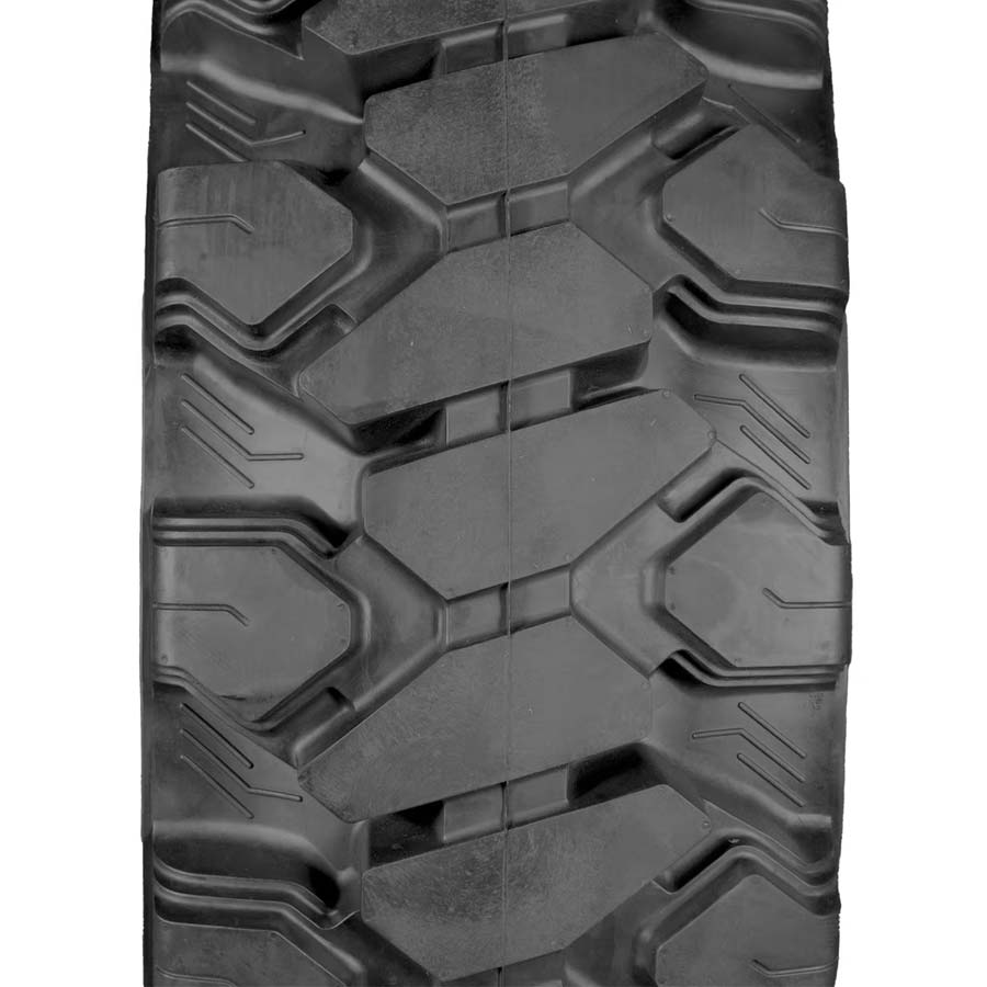 set of 4 12x16.5 workboss non-directional extreme duty solid rubber tires