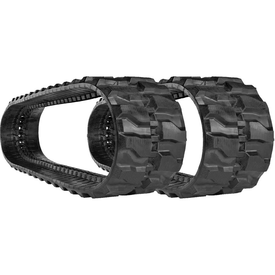 ditch witch sk1050 set of 2 9" heavy duty mx tread rubber tracks (230x72kx44)