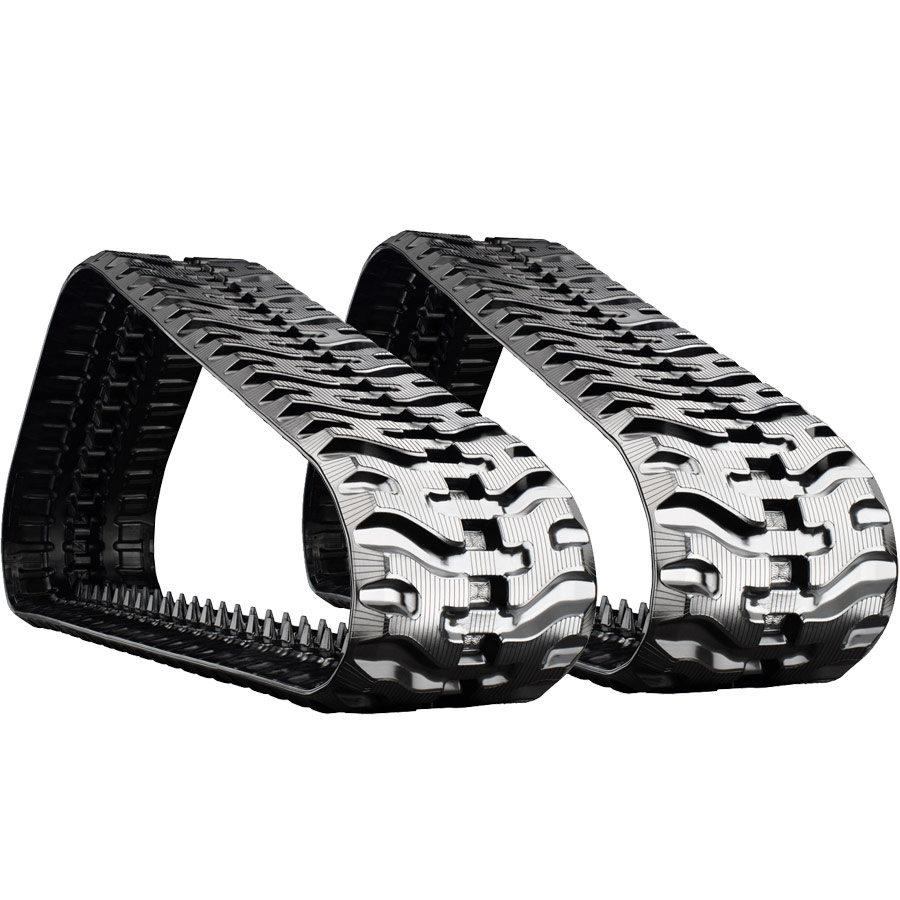 set of 2 18" bridgestone extreme duty vortech pattern rubber tracks (450x86x58)